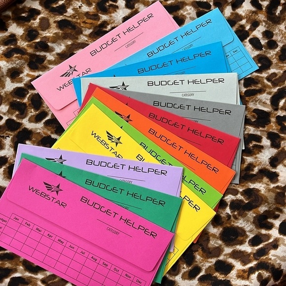 Brand New Cash Envelopes Budget Helper System Zippered Pouch Receipts Organizer - Picture 3 of 13